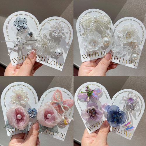 巴洛克风手工串珠水晶玫瑰鞋扣