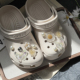 配饰适配crocs鞋 上装 花diy水晶蝴蝶鞋 扣鞋 饰卡扣女 花洞洞鞋 洞洞鞋