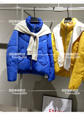 现货Jucy Judy专柜正品2020冬款女式假两件棉服外套JUJP720D-1580