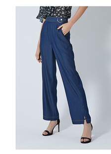 MTDP421A 子早秋高腰复古直筒休闲裤 Mind Bridge百家好潮流女士裤