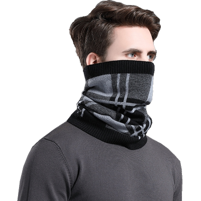 恒源祥纯羊毛围脖男士冬季防寒