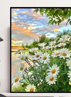 Cool21小雏菊DIY数字油画丙烯画填色手绘深圳