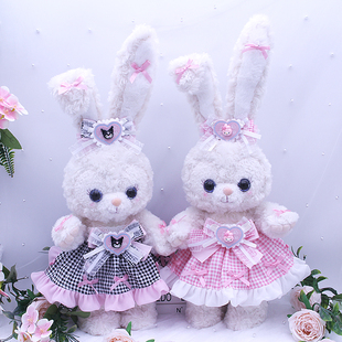 新款白色星黛露三丽鸥系列毛绒玩具公仔骨架款公主裙露露史黛拉兔