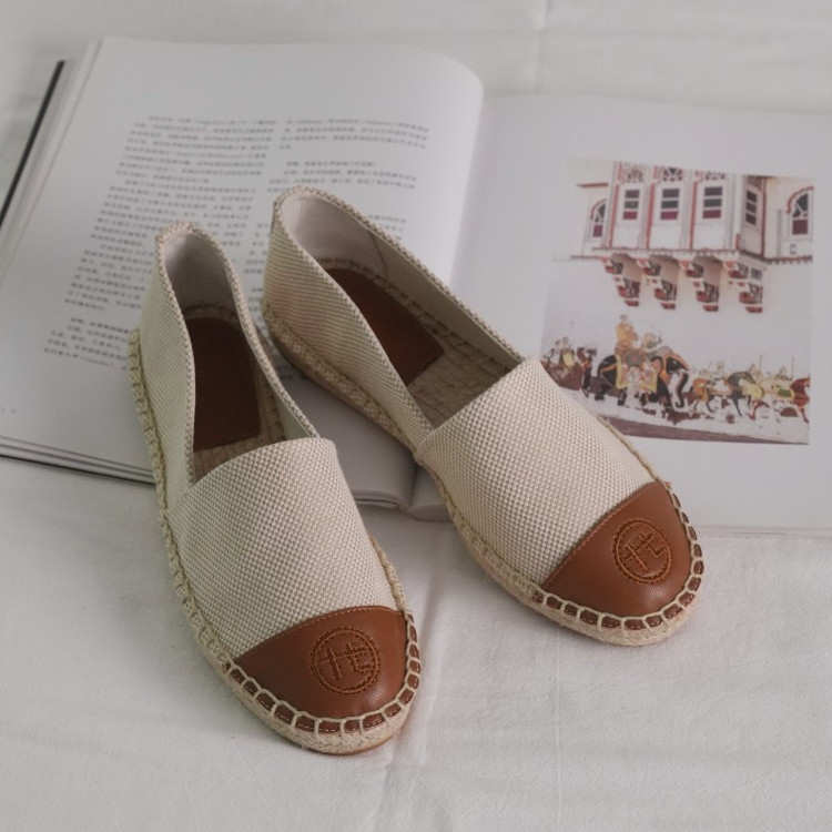 法式小香风丹宁渔夫鞋