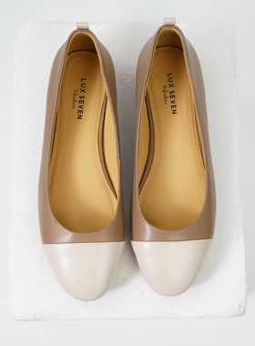 断码捡漏 | 经典羊皮浅口 小香风拼接芭蕾平底单鞋女