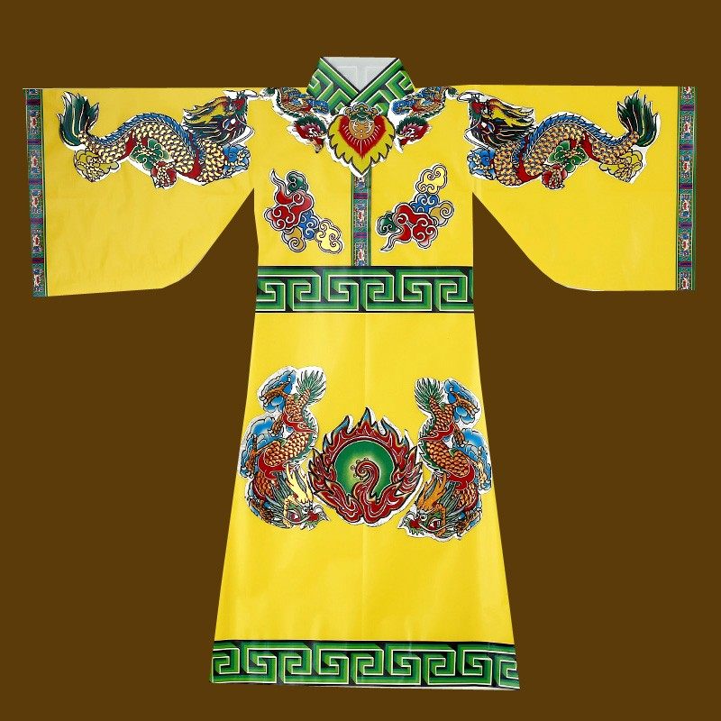 仙家纸衣服神仙长袍玉皇大帝龙袍醴都大帝玉帝城隍爷仙袍男款仙衣