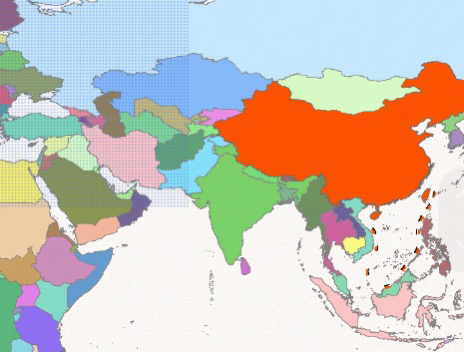 全球各国省级多级行政区划shp数据世界国家边界矢量中国省市县gis