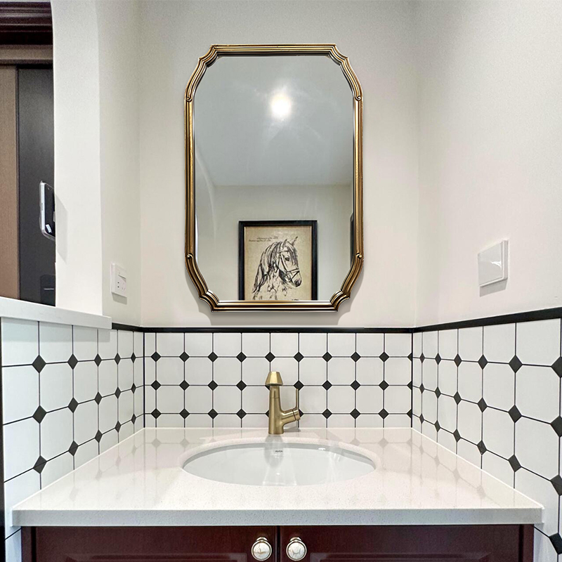 法式复古壁挂卫生间洗漱镜