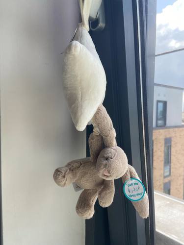 英国jELLYCAT邦尼兔星星拉铃床铃八音盒宝宝儿童安抚毛绒玩具挂饰