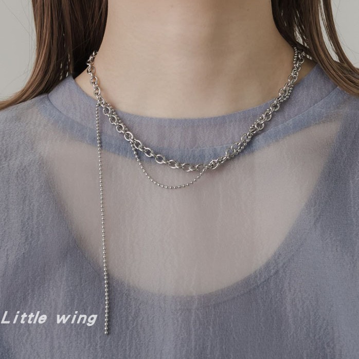 铜女个性气质流苏项链