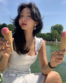 韩国fever同款 无耳洞耳夹 螺旋式 复古设计感 树脂水滴吊坠耳环