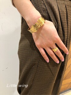 日系ins 冷淡风时尚夸张个性 不规则造型设计感 手镯开口可调节