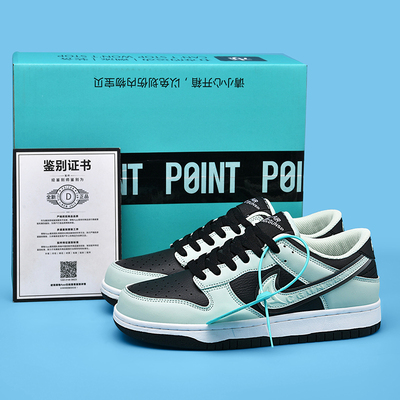 aj男鞋黑薄荷绿低帮板鞋莆田dunk学生联名鞋情侣休闲运动鞋鸳鸯鞋
