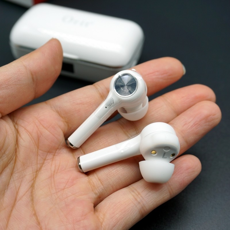 原装亚马逊Orit真无线白色5.0蓝牙耳机重低音音质入耳式运动不掉