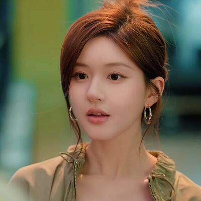 S925银针赵露思许妍同款简约金属大圈圈hoop耳环素圈时髦潮人气质