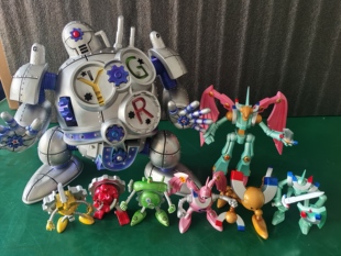 齿轮战士机动岩游戏王卡组武藤游戏小表手办现货机器人金刚gk雕像