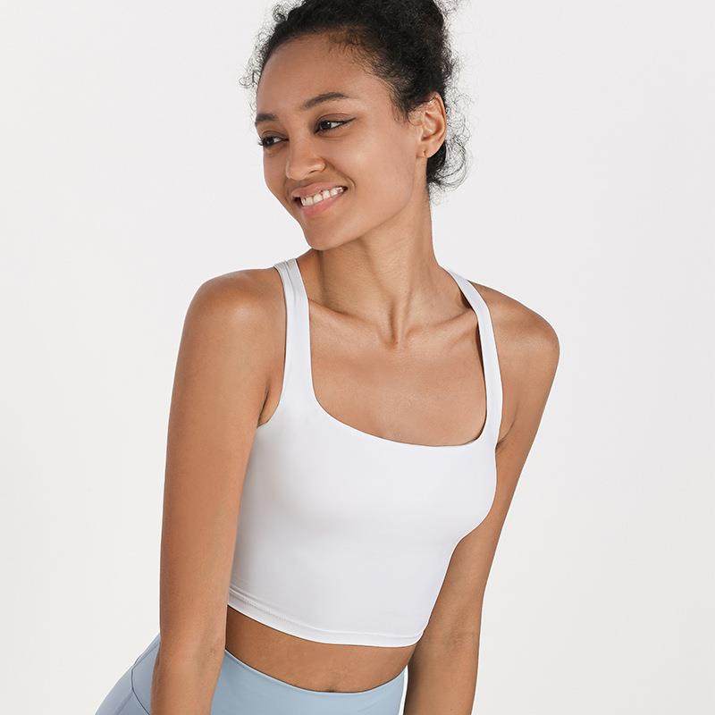 新款交叉美背运动内衣女 防震聚拢性感运动健身瑜伽服女