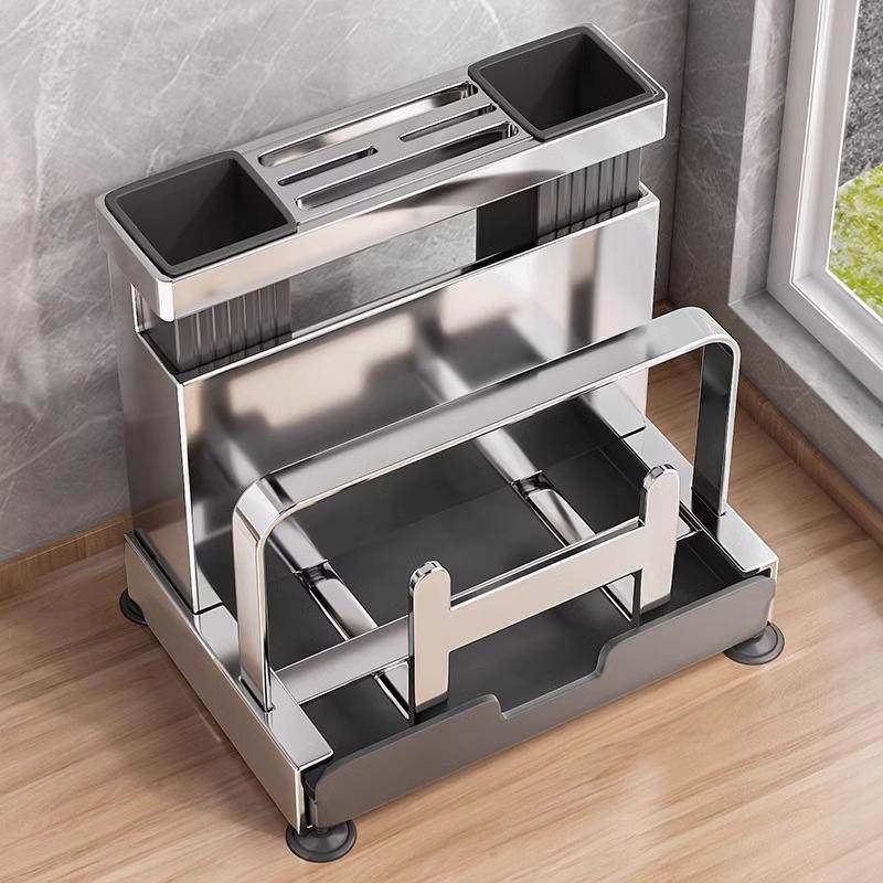 厨房刀架置物架多功能刀具筷子笼菜板一体壁挂式收纳架筷筒砧板架,厨房/烹饪用具,抹布架/厨房清洁收纳架,淘宝优惠券,粉丝福利购,淘宝优惠卷