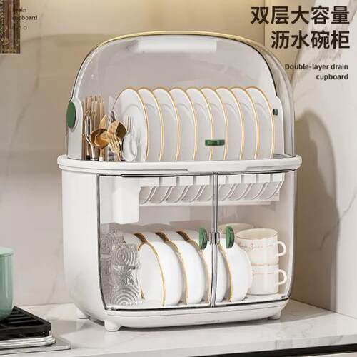 消毒碗柜家用小型厨房碗碟收纳架杯子奶瓶免沥水台式紫外线
