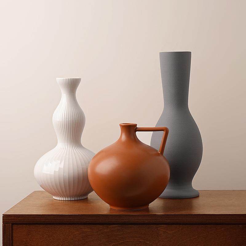 复古陶瓷花瓶摆件中古风客厅插花高级感景德镇干花禅意花器,橡塑材料及制品,工业陶瓷,淘宝优惠券,粉丝福利购,淘宝优惠卷