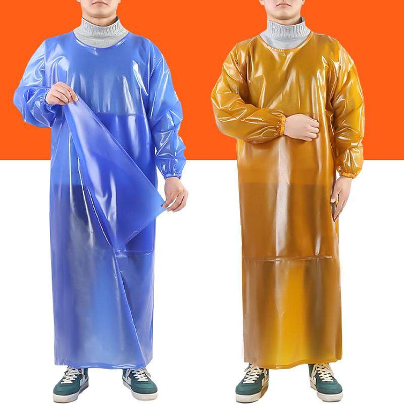 牛筋加厚长袖罩衣防水防油耐磨耐酸碱围裙化工屠宰石材反穿衣围裙,家庭/个人清洁工具,围裙套装,淘宝优惠券,粉丝福利购,淘宝优惠卷