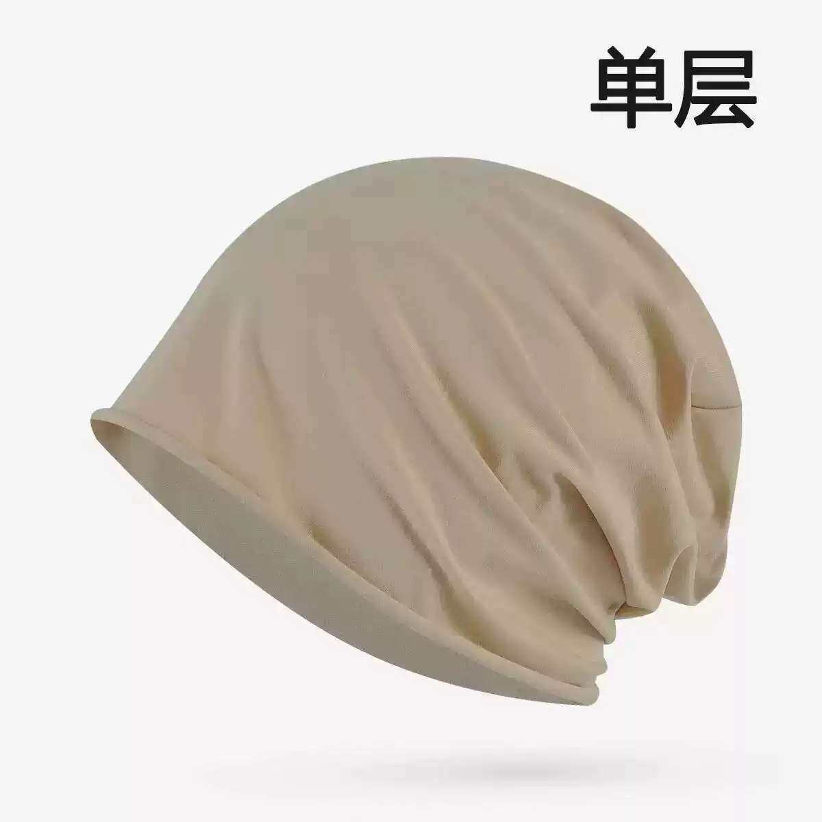 化疗后女士光头帽夏季薄款纯棉术后遮白发包头帽空调房防吹头睡帽