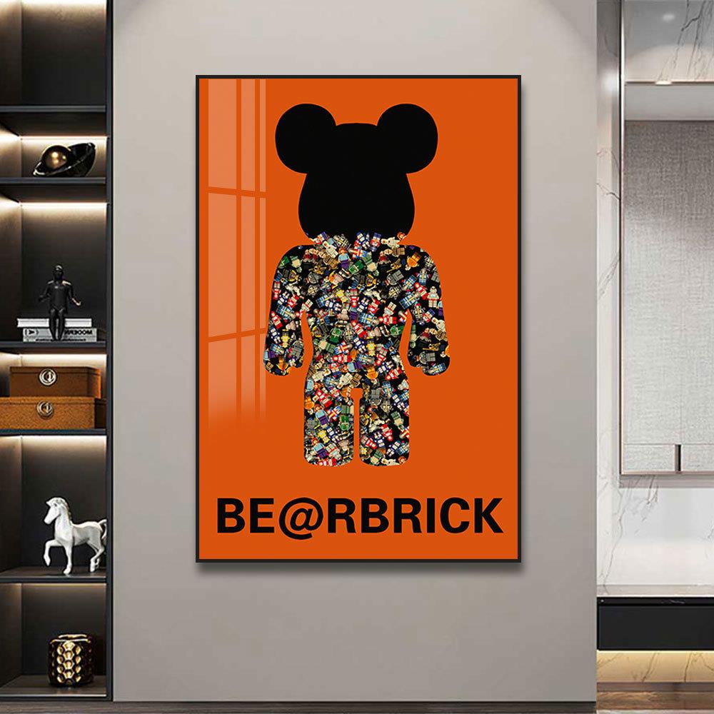 积木人仔立体实物装饰3D卡通客厅沙发挂画卧室儿童房壁画玄关画