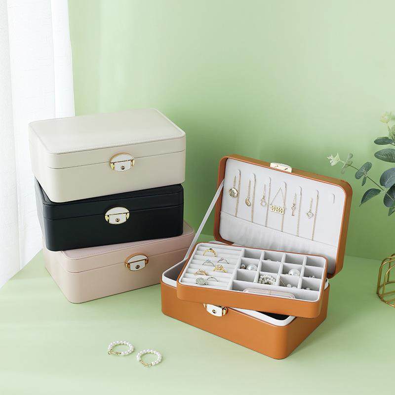 新款首饰盒收纳盒高级感大容量手表项链手串戒指耳饰品珠宝收纳盒