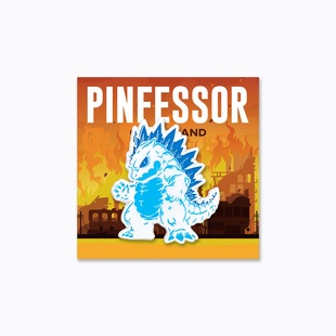 Pinfessor Pin原创设计卡通哥斯拉徽章金属仿珐琅胸针 Godzilland