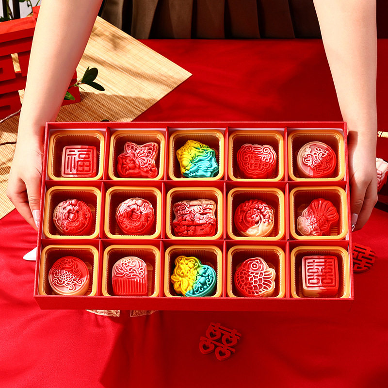 结婚订婚中式喜饼摆台糕点礼盒装和果子女伴娘伴手礼送人送礼