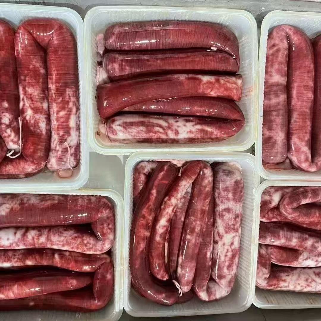 内蒙羊血肠手工灌肠羊盘肠食品