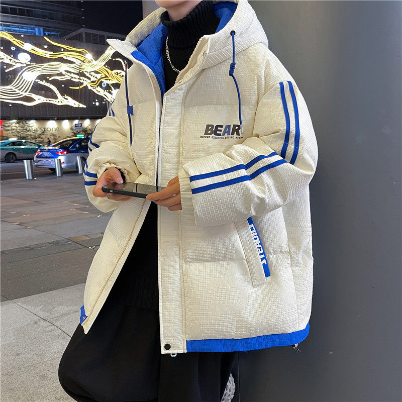 羽绒服男2025新款冬季加厚宽松青少年保暖外套男潮牌港风潮流棉衣,男装,羽绒服,淘宝优惠券,粉丝福利购,淘宝优惠卷