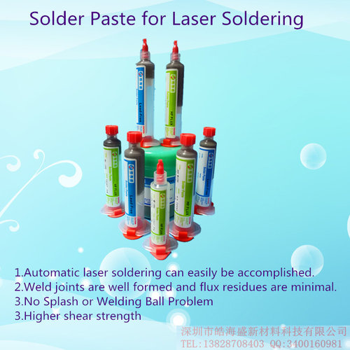 Laser solder paste|Solder Paste for Laser Soldering|Laser