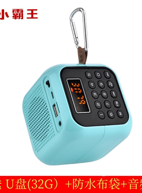 小霸王 D86蓝牙音箱收音机家用播放器便携式小型儿童故事机重低音