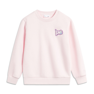 Lining/李宁冬季大童运动生活系列时尚加绒保暖运动卫衣YWDT392