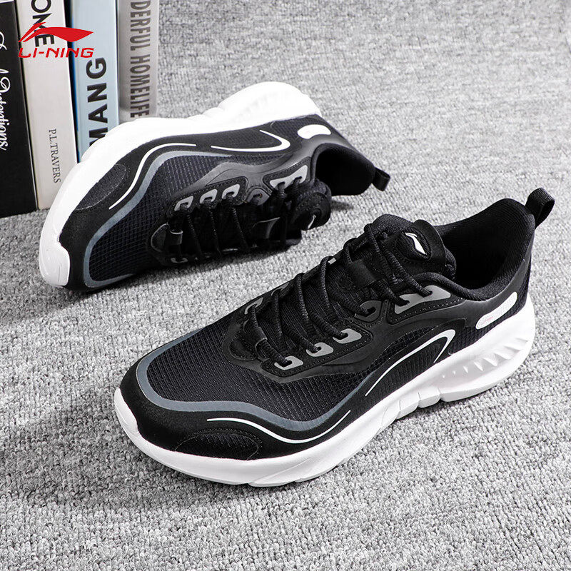 李宁跑步鞋女鞋2024秋款软底轻质时尚百搭潮流休闲慢跑鞋ARSU106
