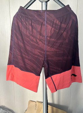 《购买前看详情B品》李宁短裤夏季男款宽松透气休闲裤DDDD678