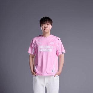 V领短袖 BLG战队炫彩队服男女同款 T恤ATSU703 2025赛季 李宁LPL