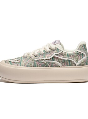 中国李宁系列泡芙PLAORM女子潮流时尚耐磨休闲运动鞋AZGU012