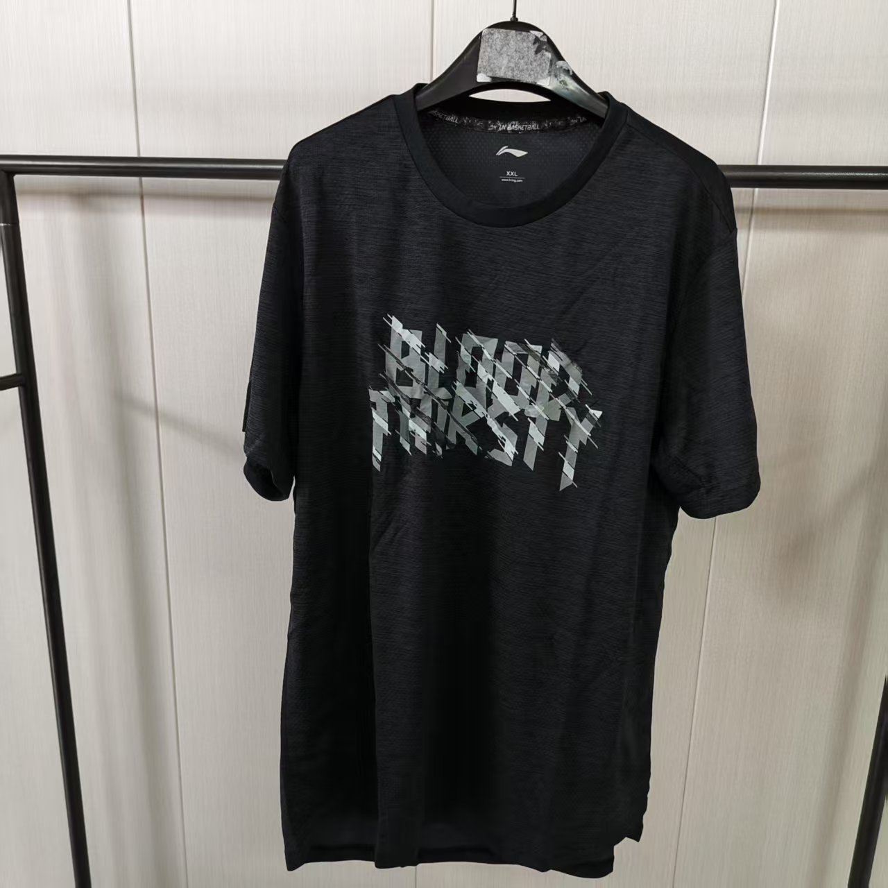 《购买前看详情B品》李宁男款T恤潮流印花时尚短袖ATSN007