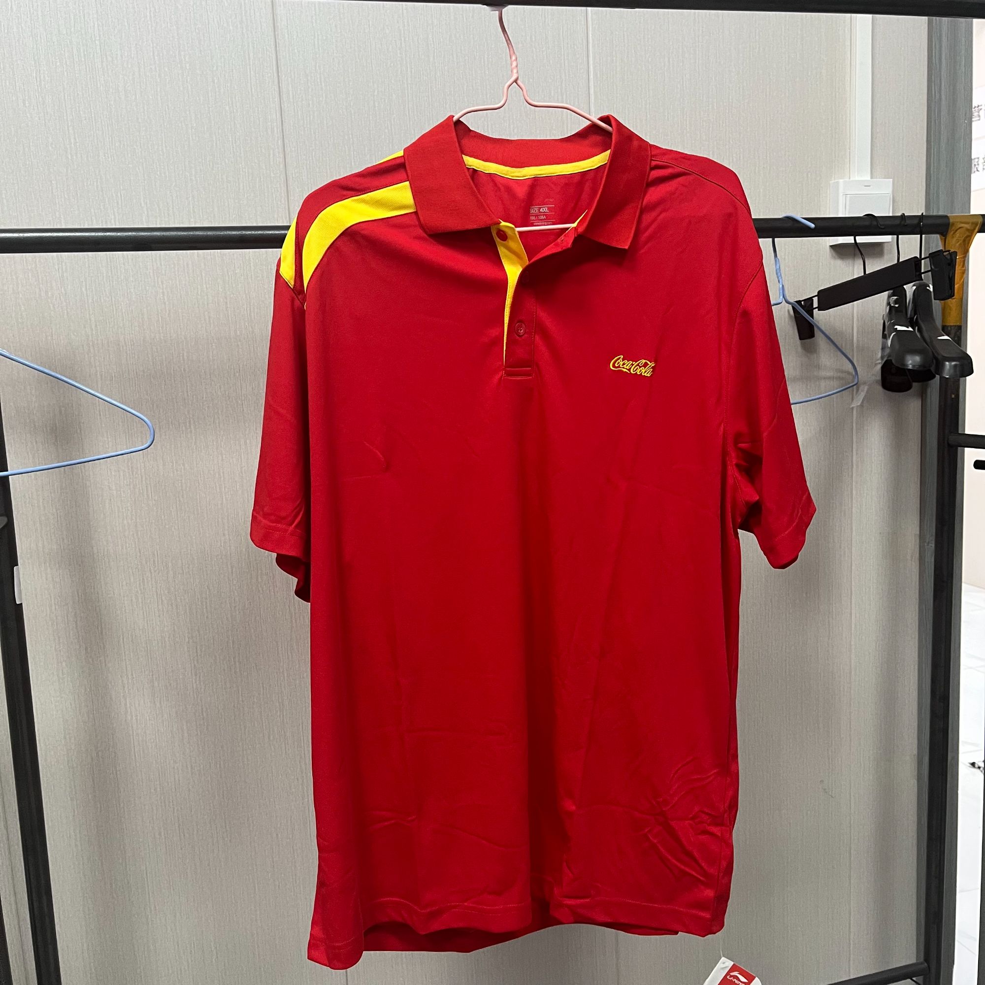 《购买前看详情B品》李宁短袖夏季男休闲百搭透气POLO衫T恤APLH38