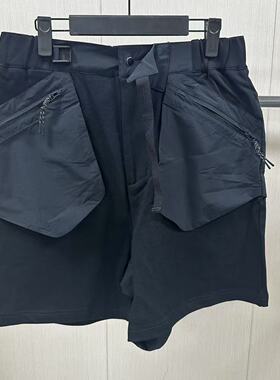 李宁短卫裤夏季宽松黑色男士运动户外时尚系列透气百搭款SHCB004