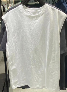 2025夏款新品WLJZWFJT UR男装时尚休闲无袖宽松背心MB15B4CN2000