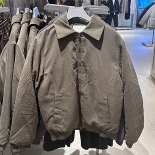 2025冬季新款WLJZWFJTUR男装时尚休闲宽松翻领棉服 外套UUY150002