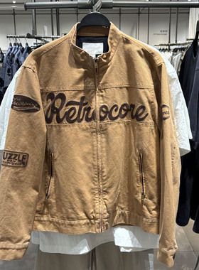 2025秋季新款WLJZWFJTUR男装时尚字母拉链宽松夹克 外套UUV150023