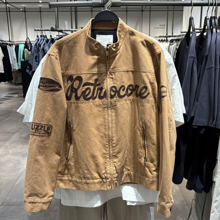 2025秋季新款WLJZWFJTUR男装时尚字母拉链宽松夹克 外套UUV150023