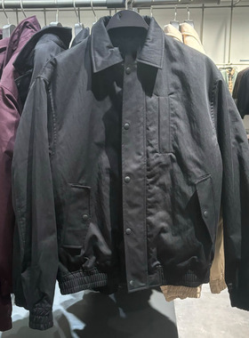 2025秋冬新款WLJZWFJTUR男装休闲百搭宽松翻领夹克棉服UMY140003