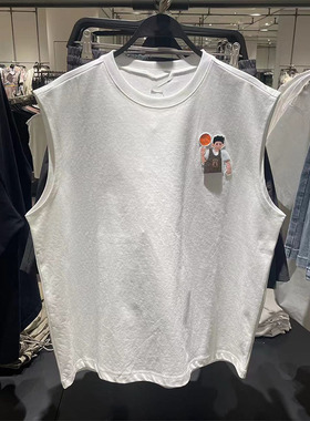 2025夏季款男装时尚休闲百搭宽松圆领简约运动篮球背心UMV440055