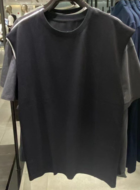 WLJZWFJTUR男装2025夏季时尚休闲圆领宽松薄无袖 T恤MB15B4CN2000