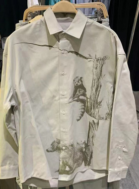2026春季新款WLJZWFJT UR男装时尚休闲动物印花 衬衫ML36S2BN2010